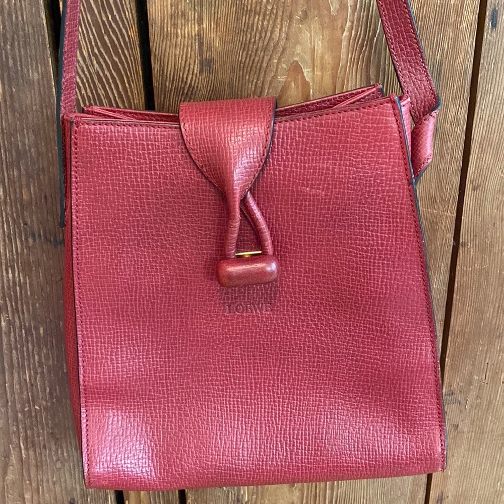 💎Vintage Loewe Leather Crossbody Bag